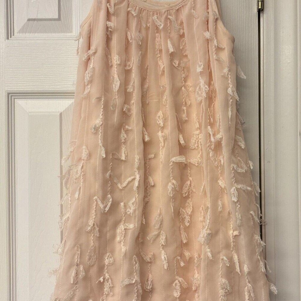 Women's Pink Dreams Ruffle Cocktail Dress. Size M. Adjustable Straps. Lined. - Picture 1 of 8